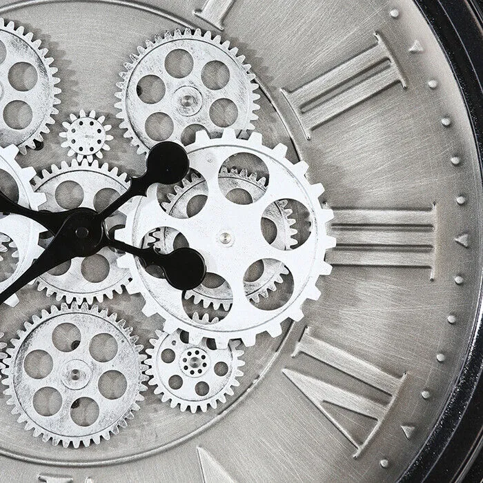 Wanduhr "Factona" mit beweglichen Zahnräder Ø 53cm