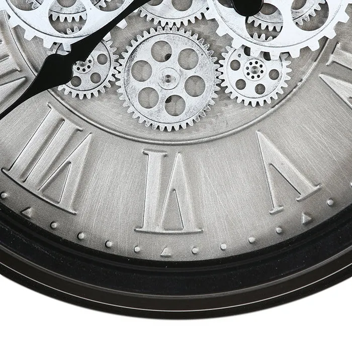 Wanduhr "Factona" mit beweglichen Zahnräder Ø 53cm