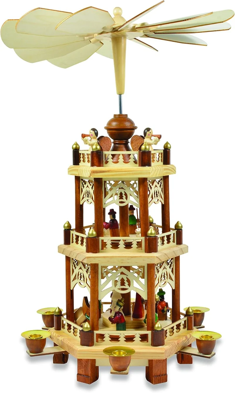 Weihnachts-Holz-Pyramide H: 45cm