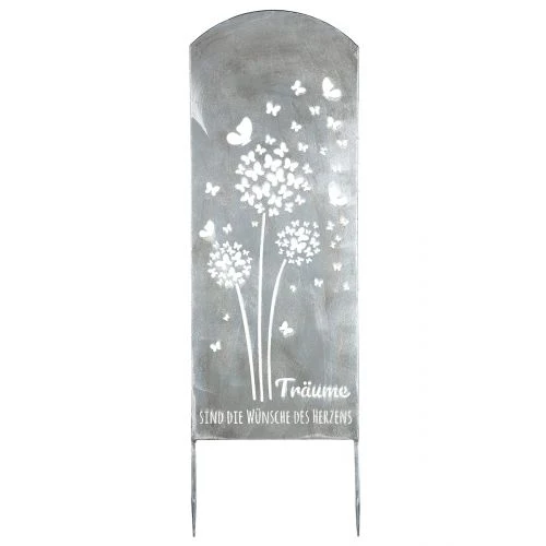 Gartenstecker mit Spruch "Traumblume" 35 x 90cm