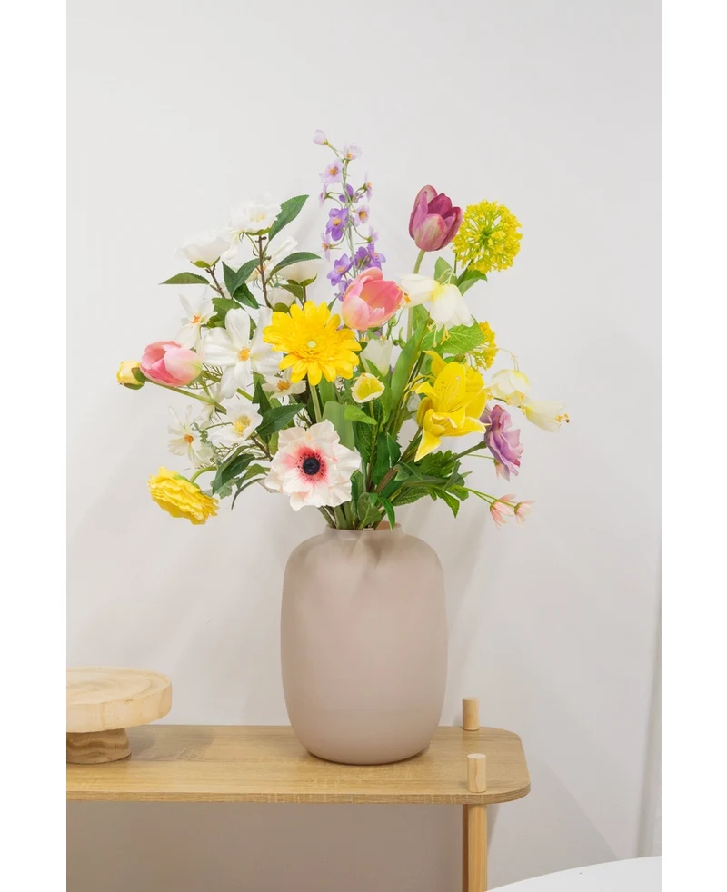 Kunstanemoon Real Touch paars 52cm
