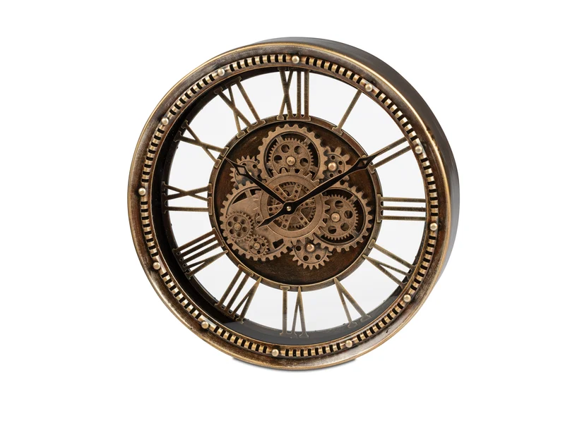 Wanduhr aus Metall Ø 46cm Antiklook