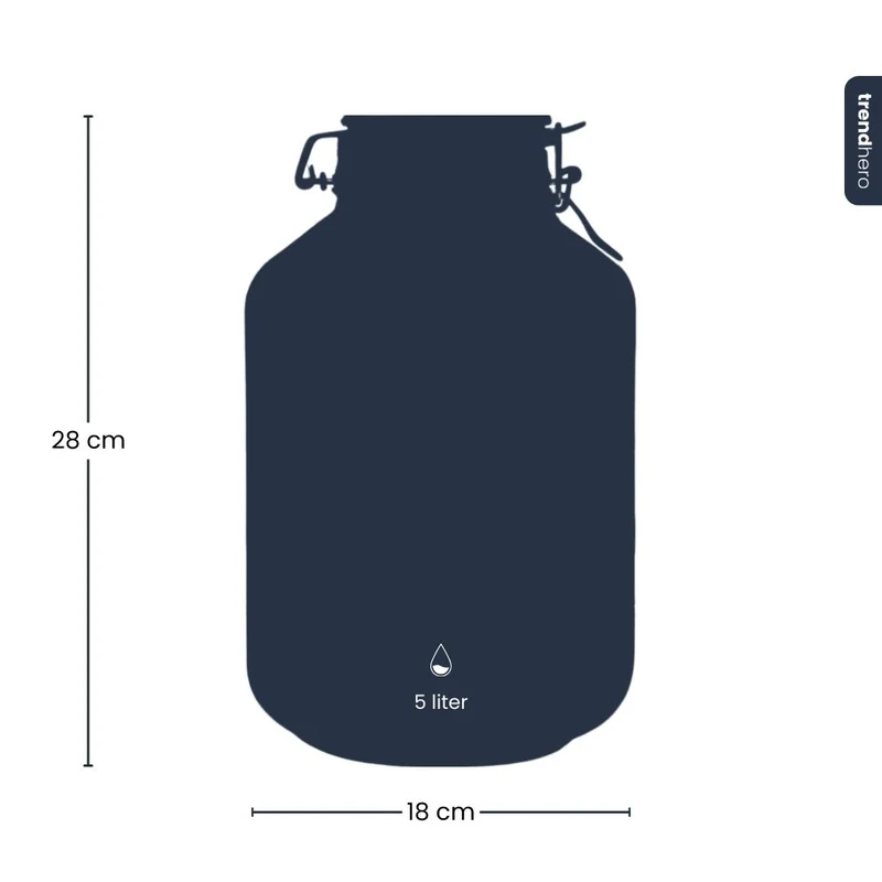 Terrarium bottle ‘Fido' - Closed weck jar - Ø 18 cm ↑ 28 cm