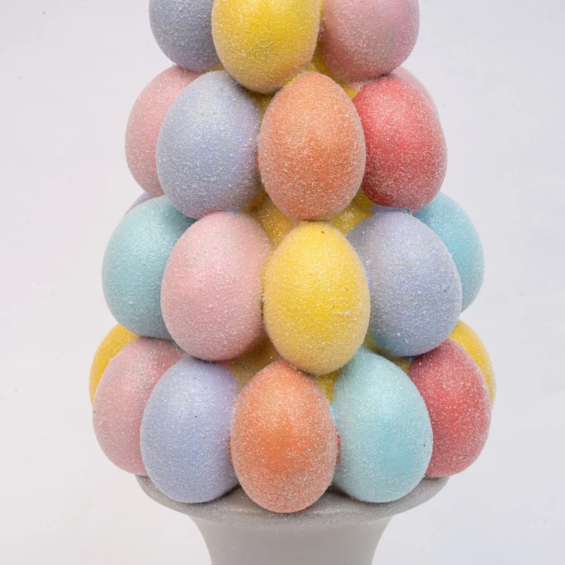 Easter Egg Tree Decoration - Glitter Pastel Eggs - ↑ 40 cm