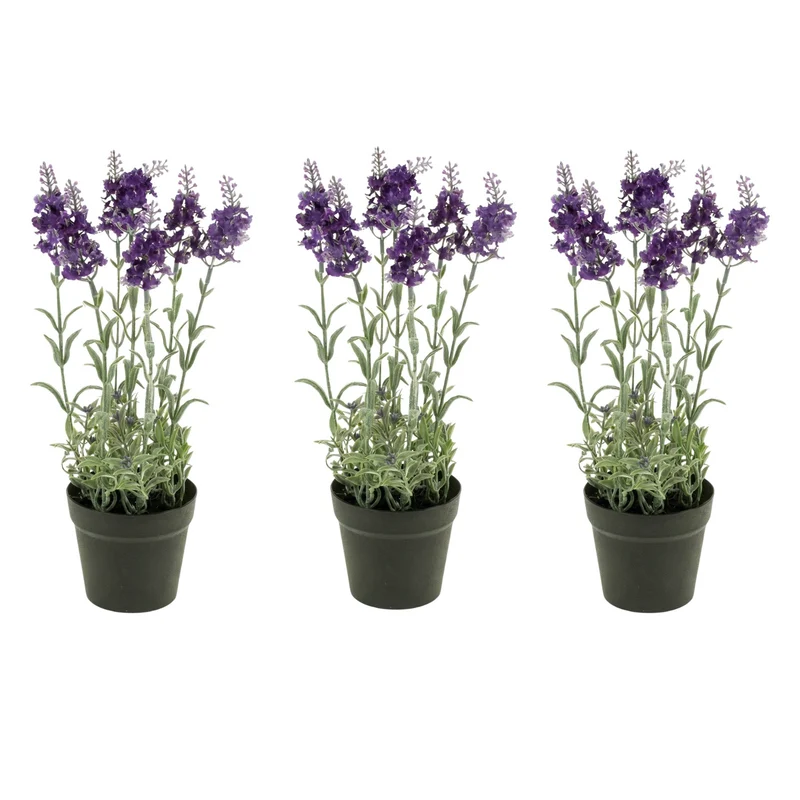 Artificial Lavender - Purple plant in pot - Artificial plant - 28 cm