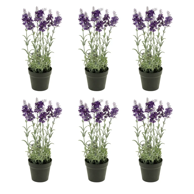 Artificial Lavender - Purple plant in pot - Artificial plant - 28 cm