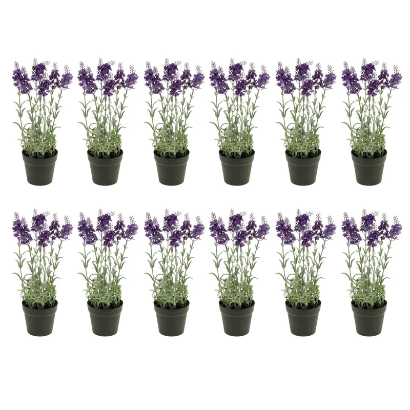 Artificial Lavender - Purple plant in pot - Artificial plant - 28 cm