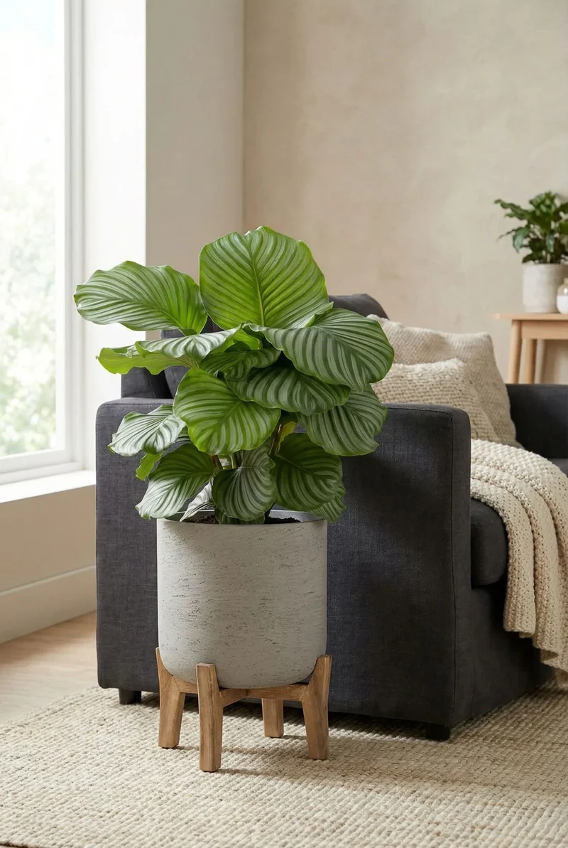 Calathea Orbifolia - Korbmarante