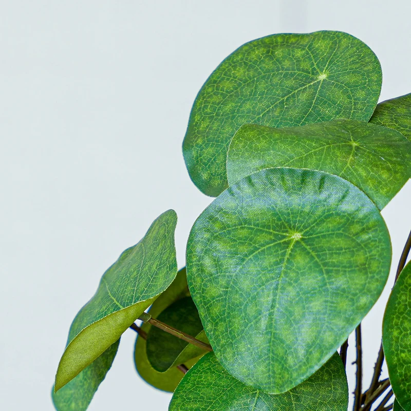 Pilea bush 25 cm in black pot - Artificial plant