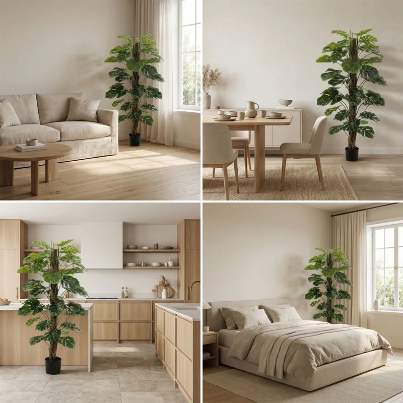 Monstera on pole 150 cm - Artificial plant