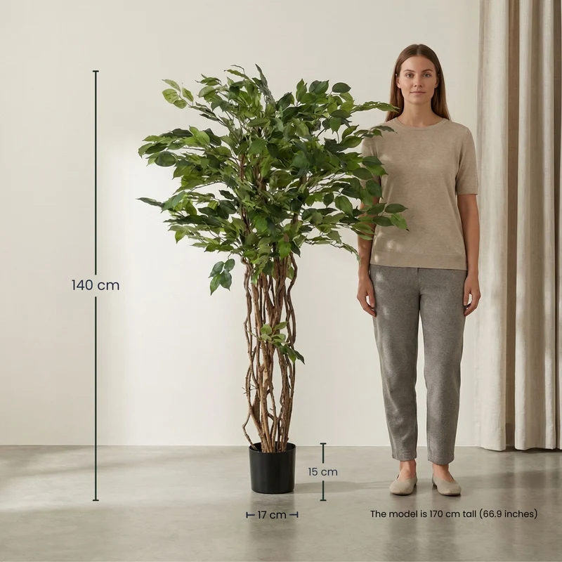 Ficus Liana Tree 140cm - Artificial Plant