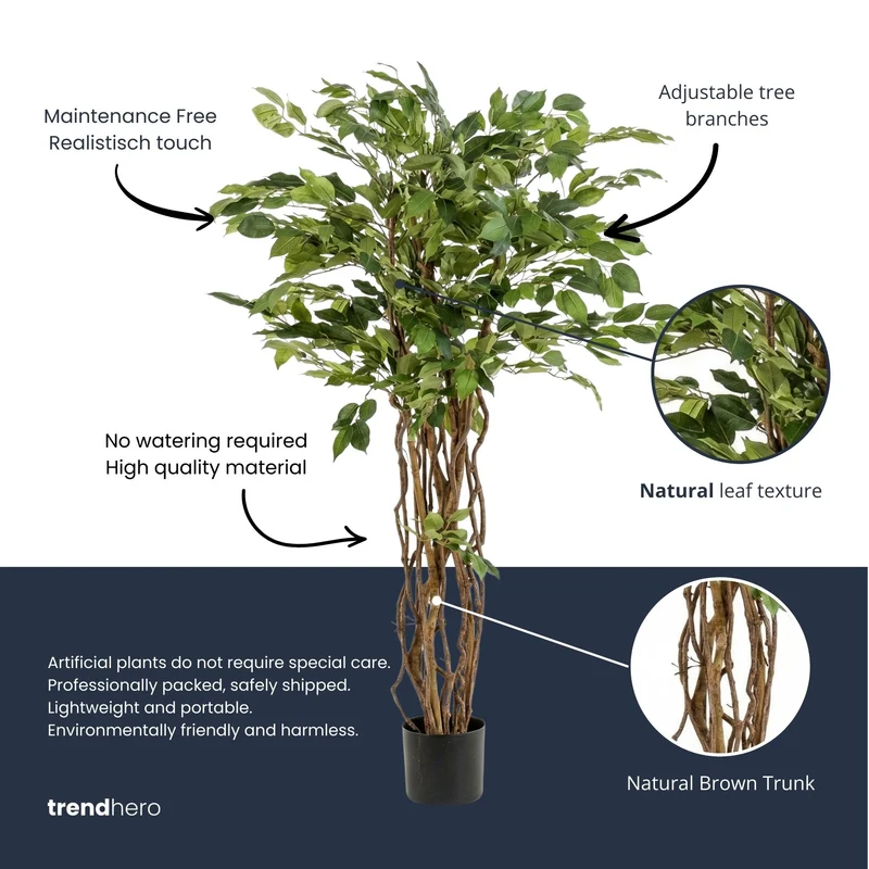 Ficus Liana Tree 140cm - Artificial Plant