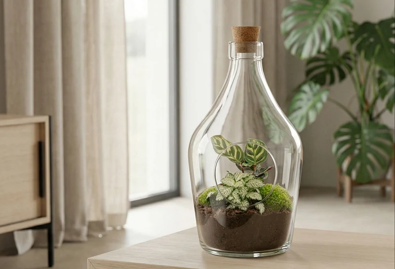 Joss - Open terrarium with cork - Bottle garden DIY kit - Ø 16 cm ↑ 30 cm