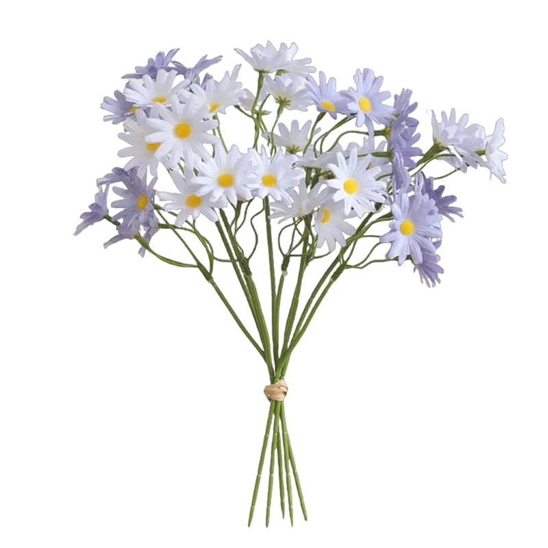 27 cm Gänseblümchenstängel, Realistische Seidenblumen für Hochzeiten, Handarbeiten & DIY-Projekte