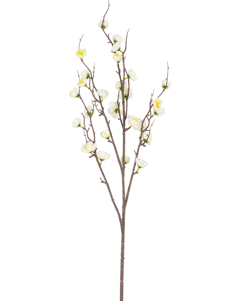 Künstliche japanische Kirschblüte 94 cm weiß