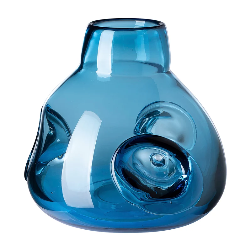 JARVEN Glasvase blau
