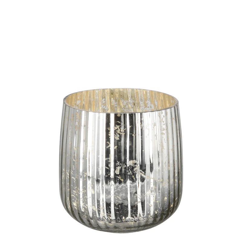 DARCY Windlicht antik silber