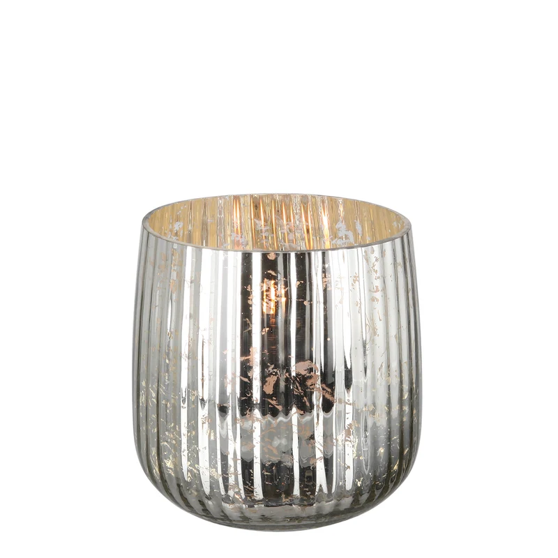 DARCY Windlicht antik silber
