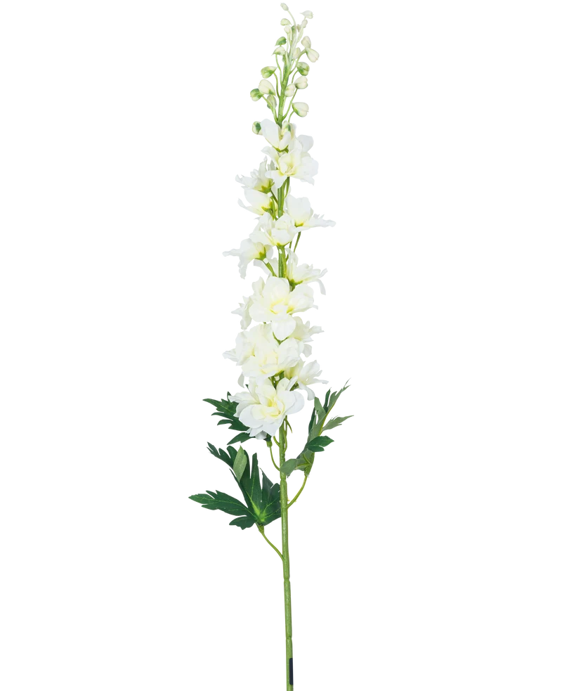 Künstliche Blume Delphinium 79 cm weiß