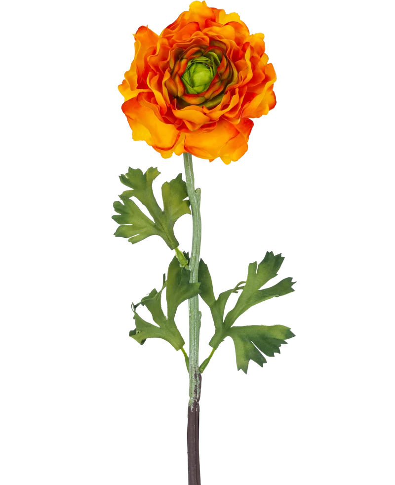 Künstliche Blume Ranunkel 51 cm dunkelgelb