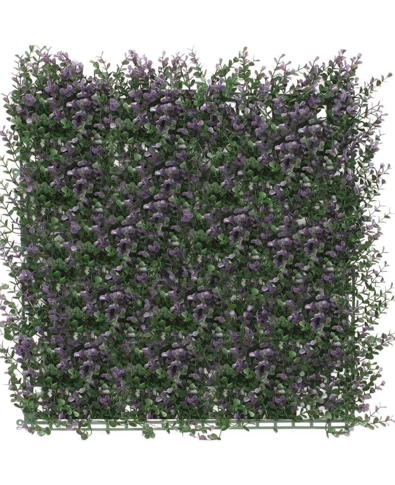 Kunstpflanzen Wand Buxus lila 50x50 cm UV