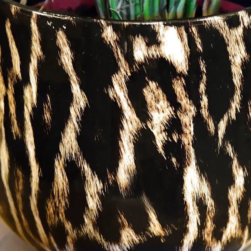 Animalprint Metalltopf 32cm