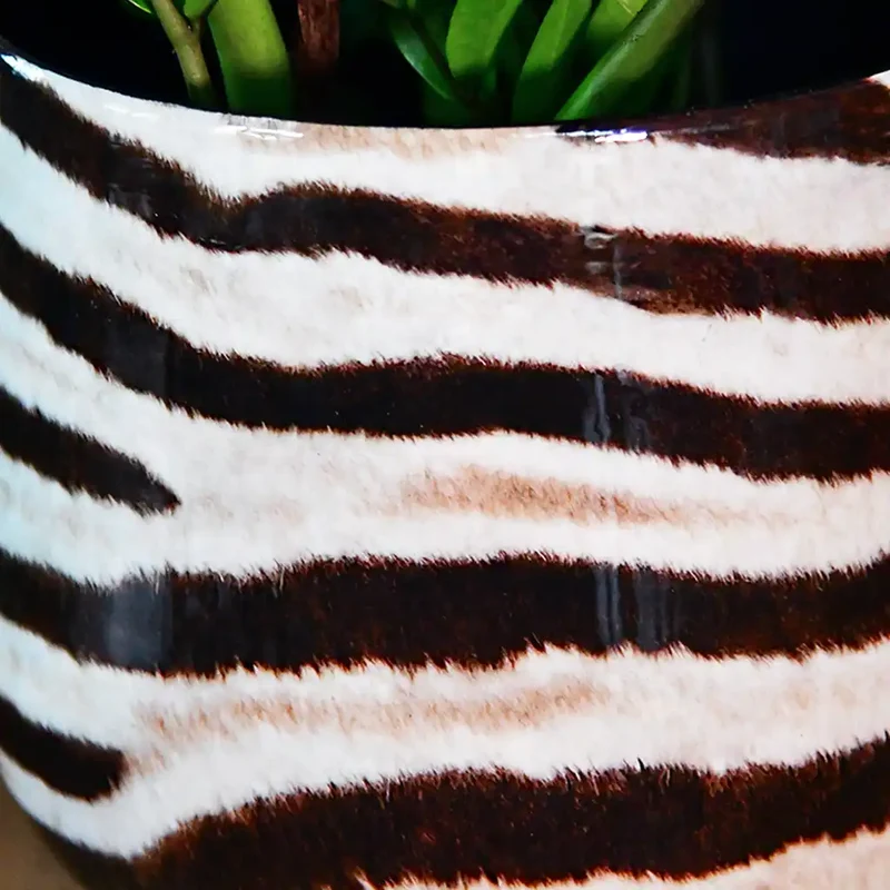 Animalprint Metalltopf 32cm