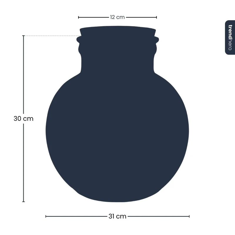 Terrarium bottle 'Teddy' - Incl. LED cork - Closed terrarium Ø 25 cm ↑ 26.5 cm