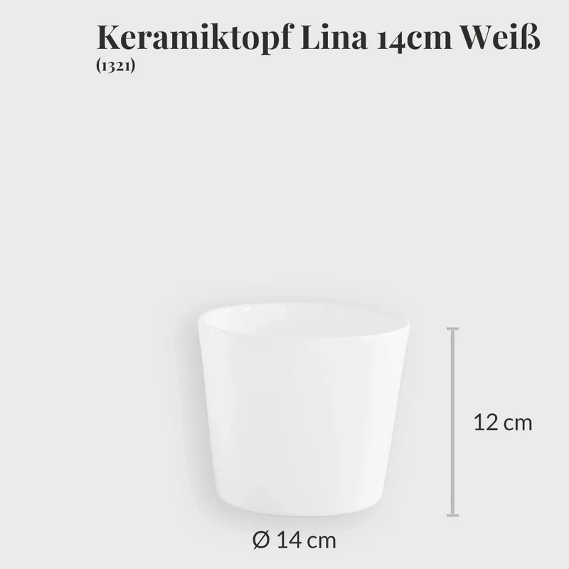 4er Übertopfset 2L 1M 1S Weiß