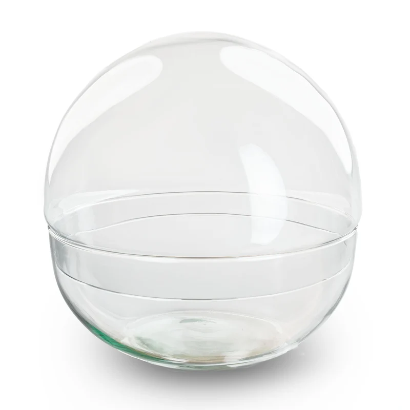 Terrarium bottle ‘Dome XL’ – Two-part round glass – Closed terrarium Ø 28 cm ↑ 28 cm