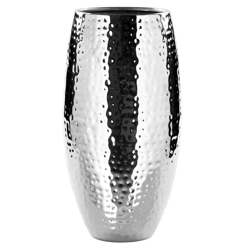 AFRICA Vase silberfarben