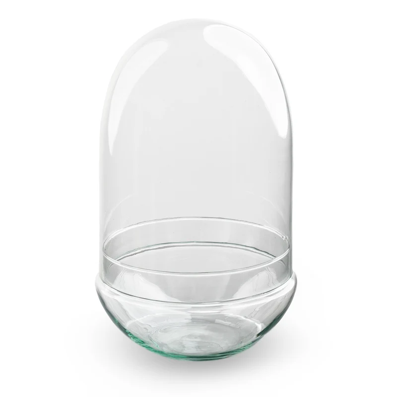 Terrarium bottle ‘Egg XL’ – Two-part glass dome – Closed terrarium Ø 17.5 cm ↑ 30 cm
