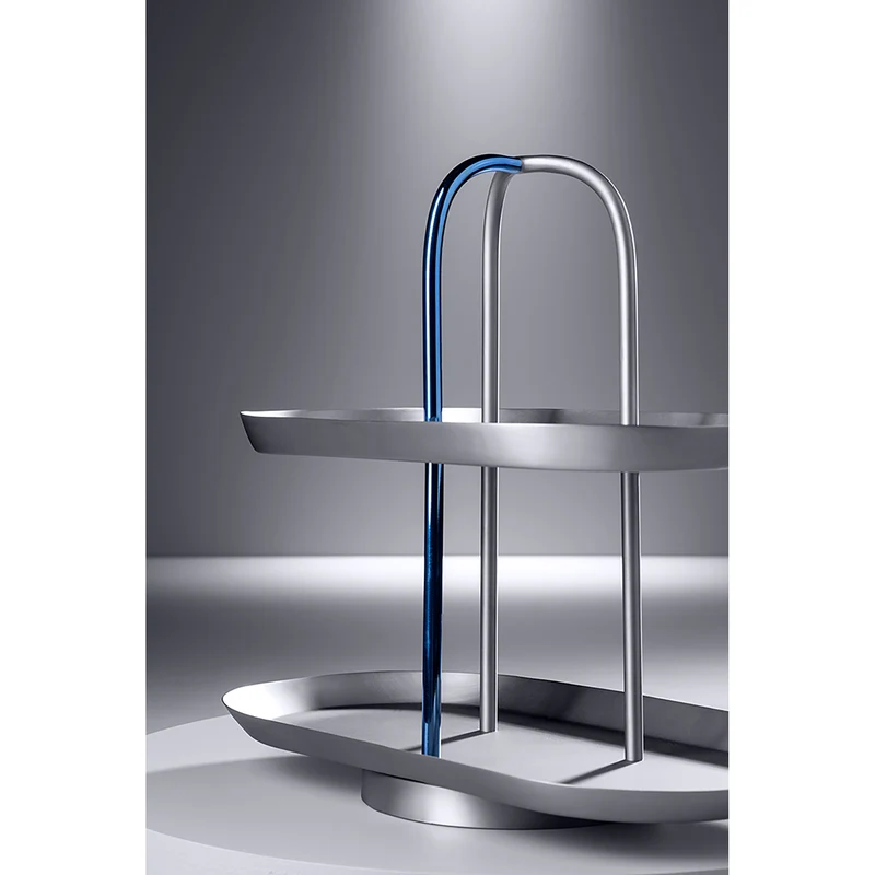 UPPER EAST 2er Etagere grau