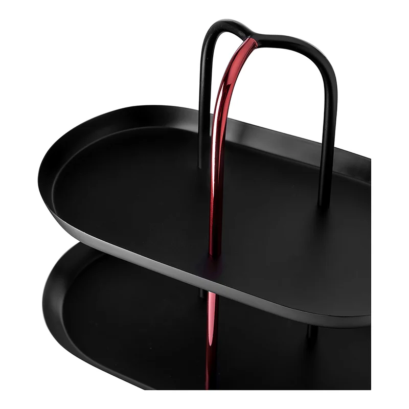 UPPER EAST 2er Etagere schwarz
