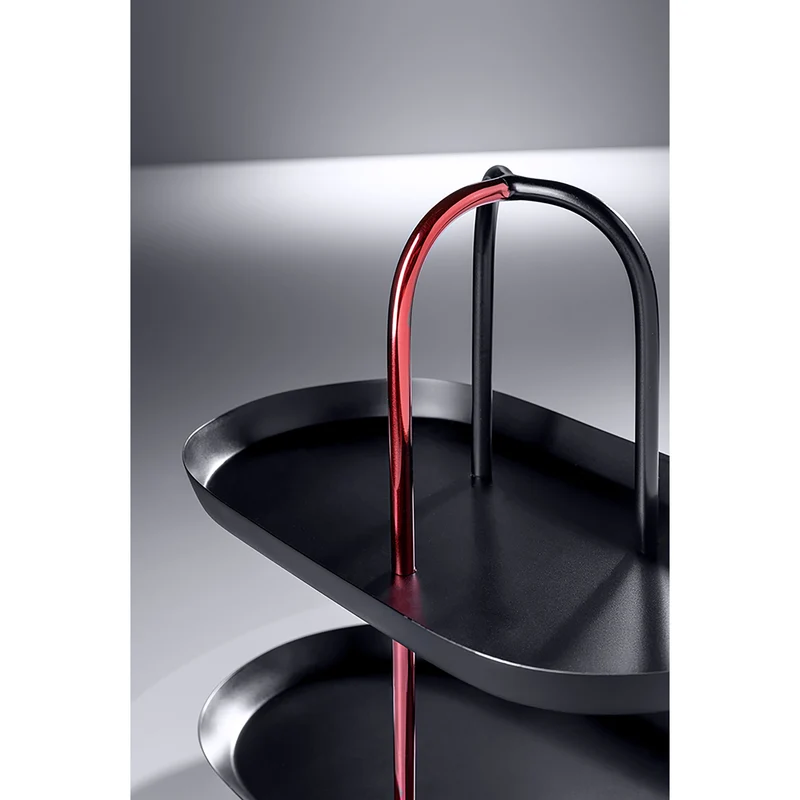 UPPER EAST 2er Etagere schwarz
