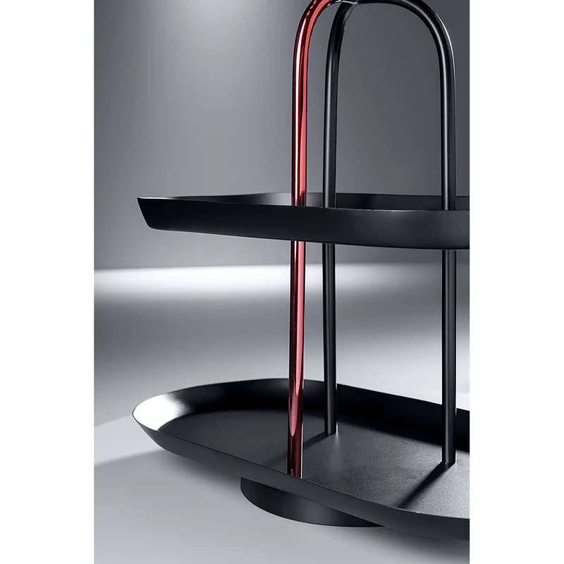 UPPER EAST 2er Etagere schwarz
