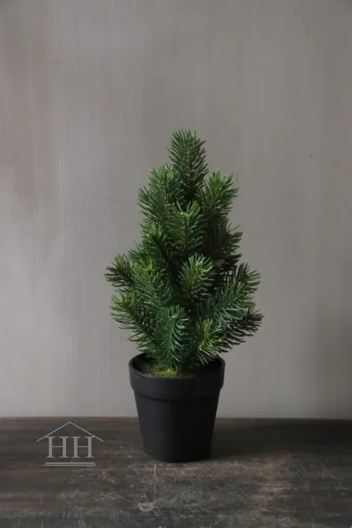 Kunst dennenboompje in binnenpot 32 cm