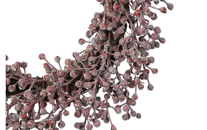 Kunst dadelkrans aubergine bruin - 20-30 cm