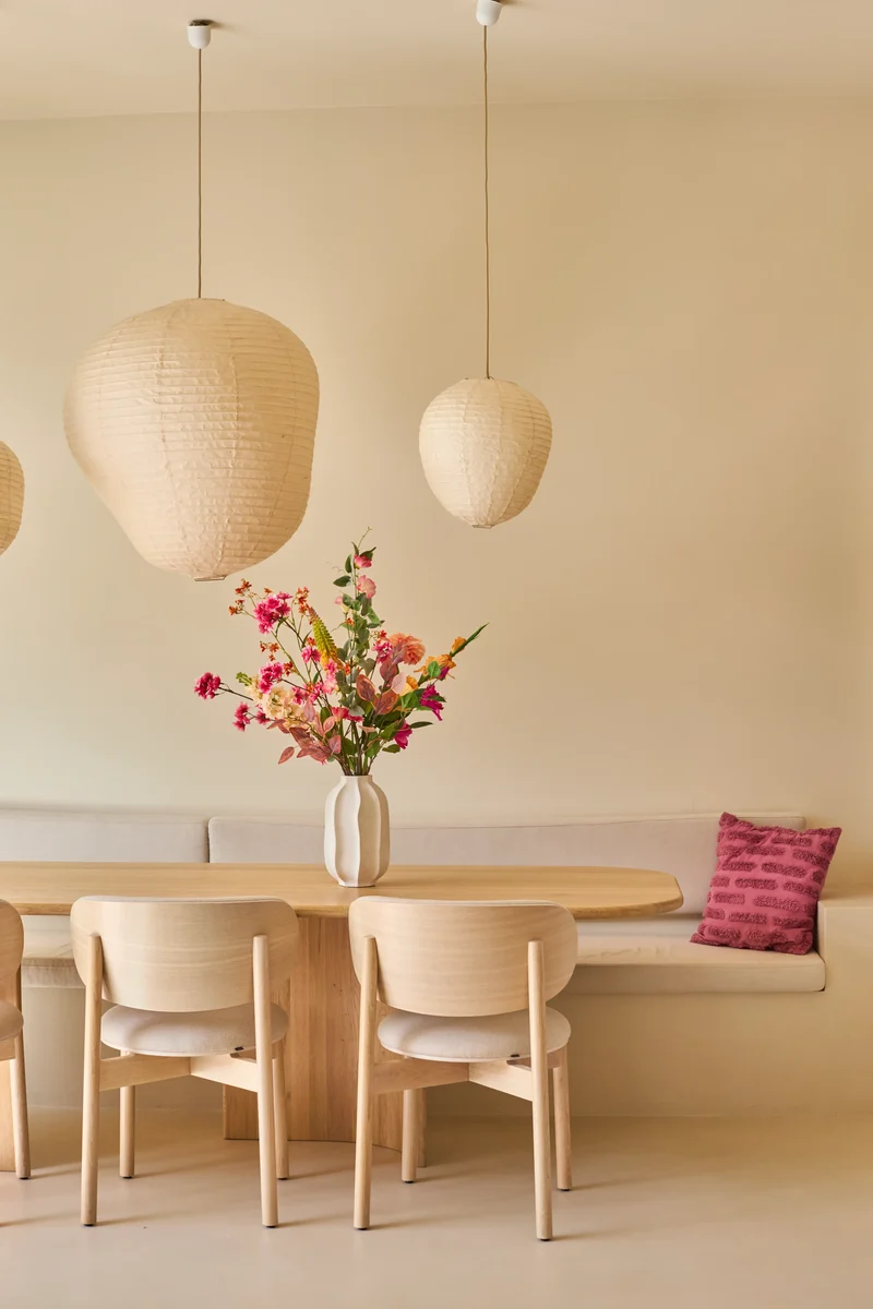 Zijden kunstbloemen boeket Wild Peach
