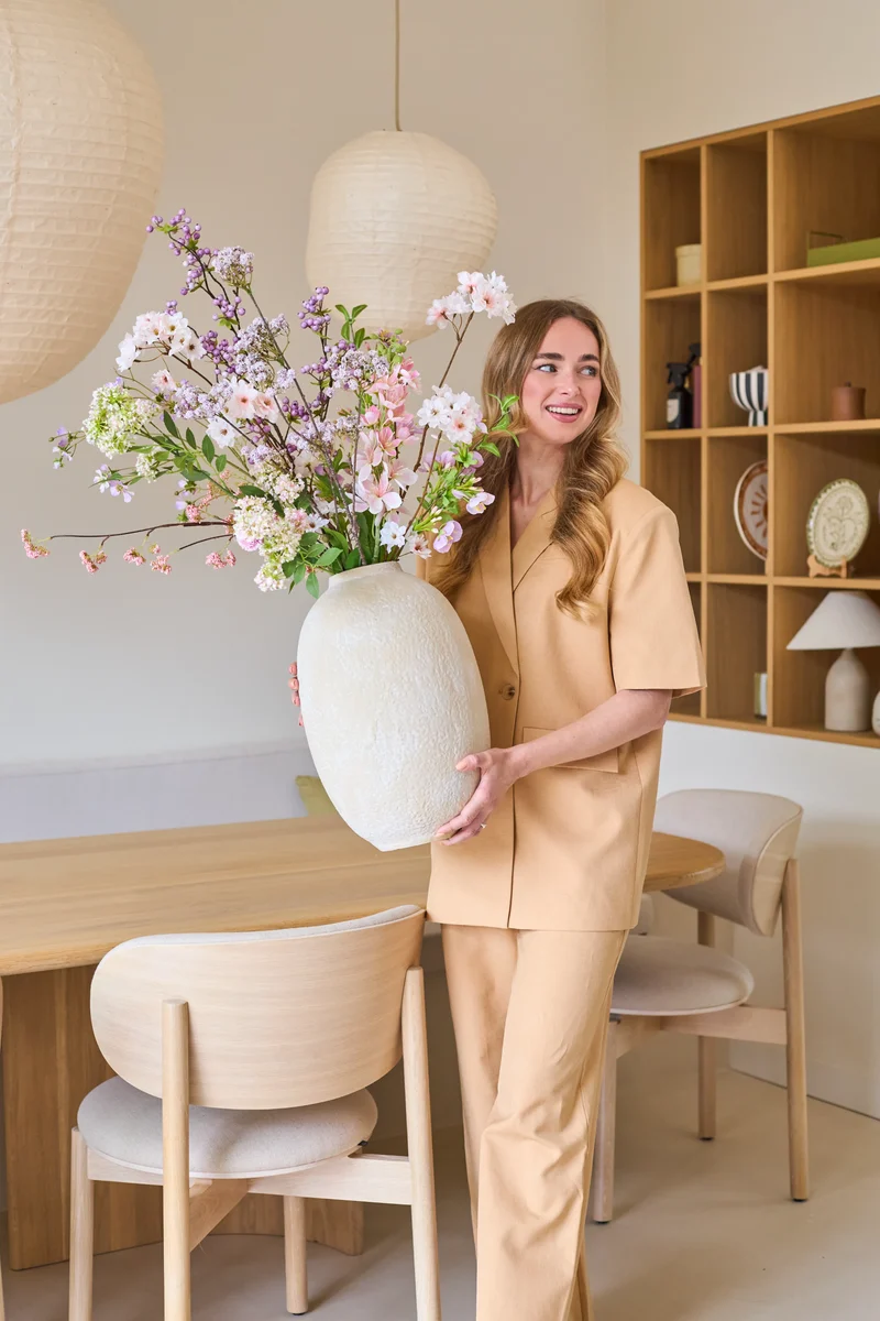 Zijden kunstbloemen boeket Lilac