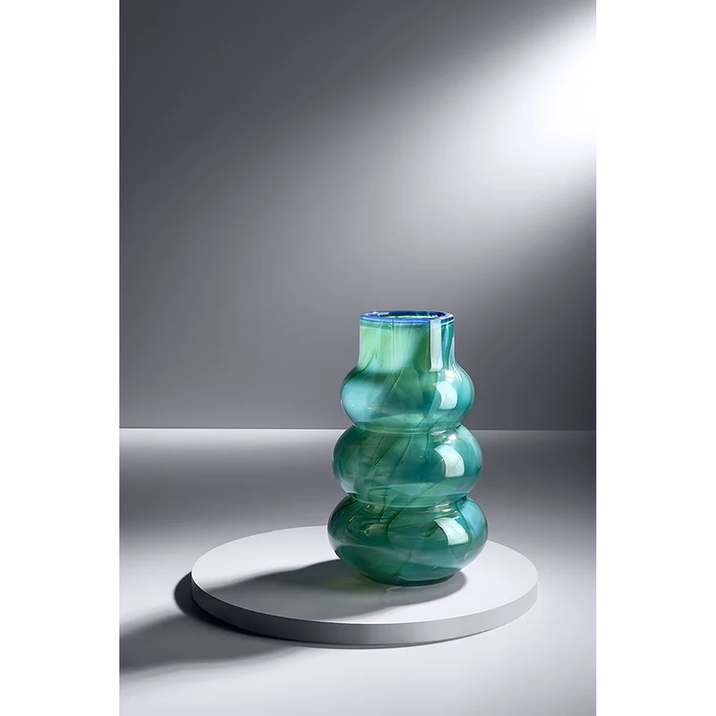 WAVE FRONT Vase türkis