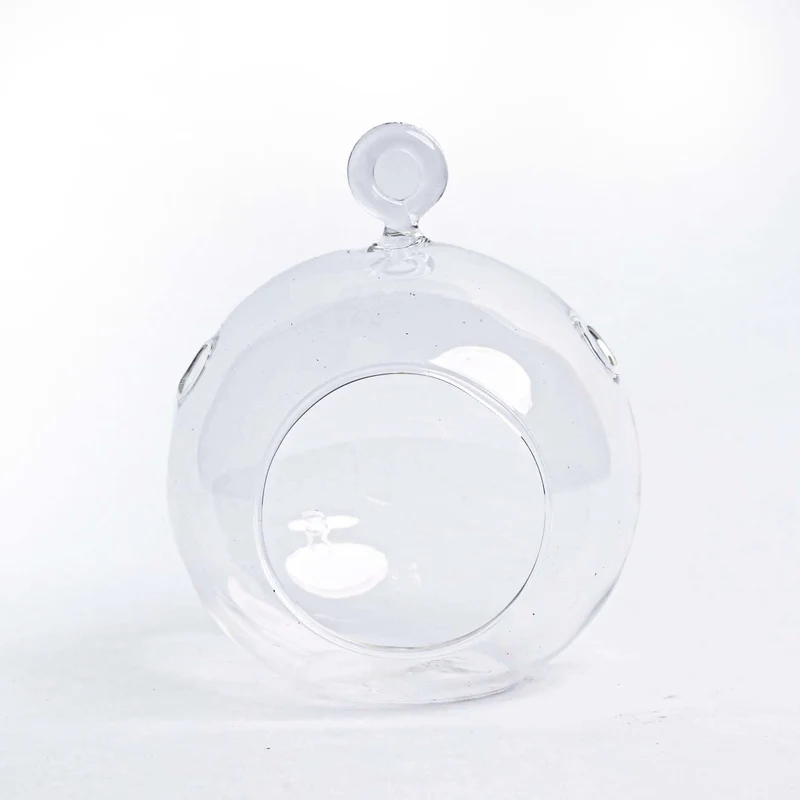 Glass Christmas Ball - Pinecone and Reindeer Moss
