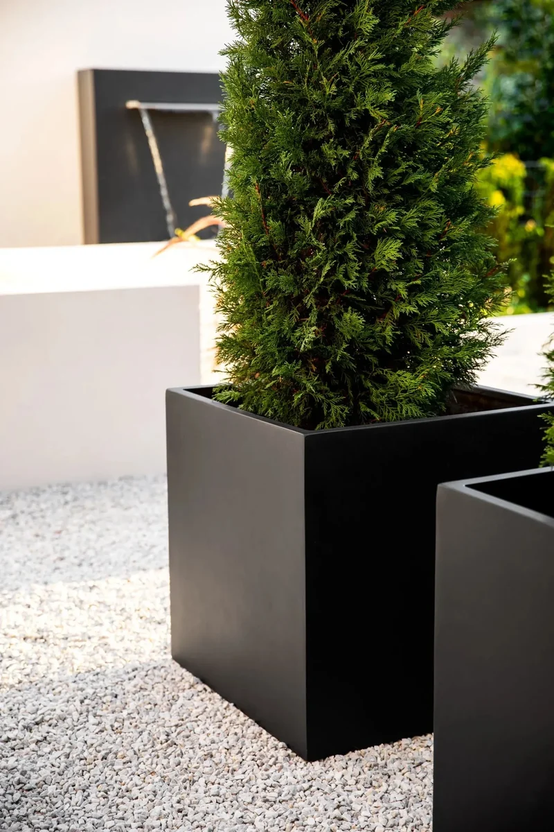 Pflanztopf Arven schwarz | 50x50