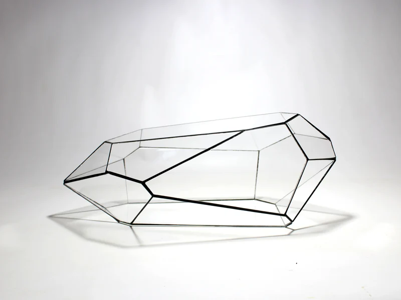 Geometric Terrarium - Nano Planter - Vivarium - ↑ 47 x 21 x17,5 cm (LxWxH) - Glass