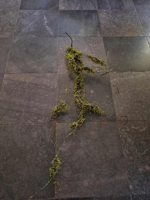 Mos kunsttak groen - 150 cm