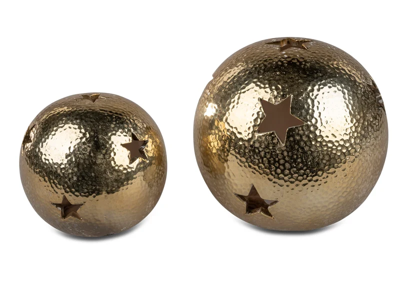 Deko-Kugel Sterne Ø 20cm Gold