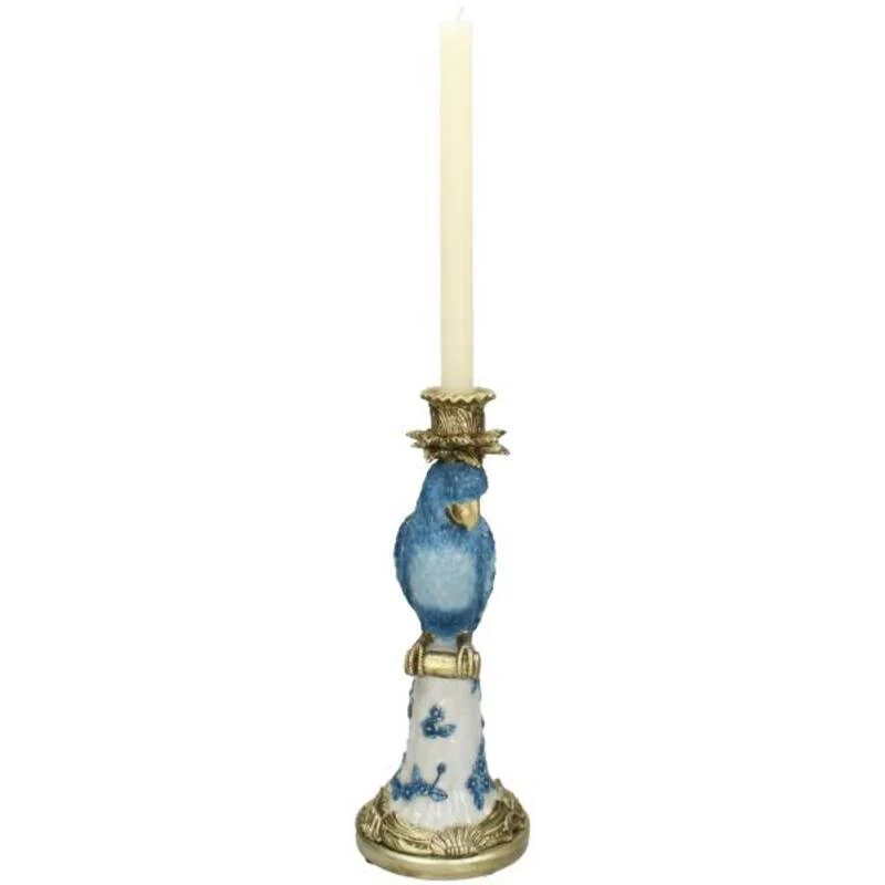 Candle Holder with Blue Bird - ↑ 36 cm