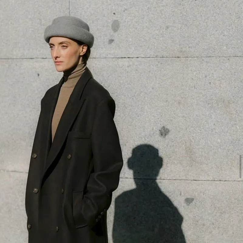 Retro Barett aus Wolle für Frauen | La Parisienne
