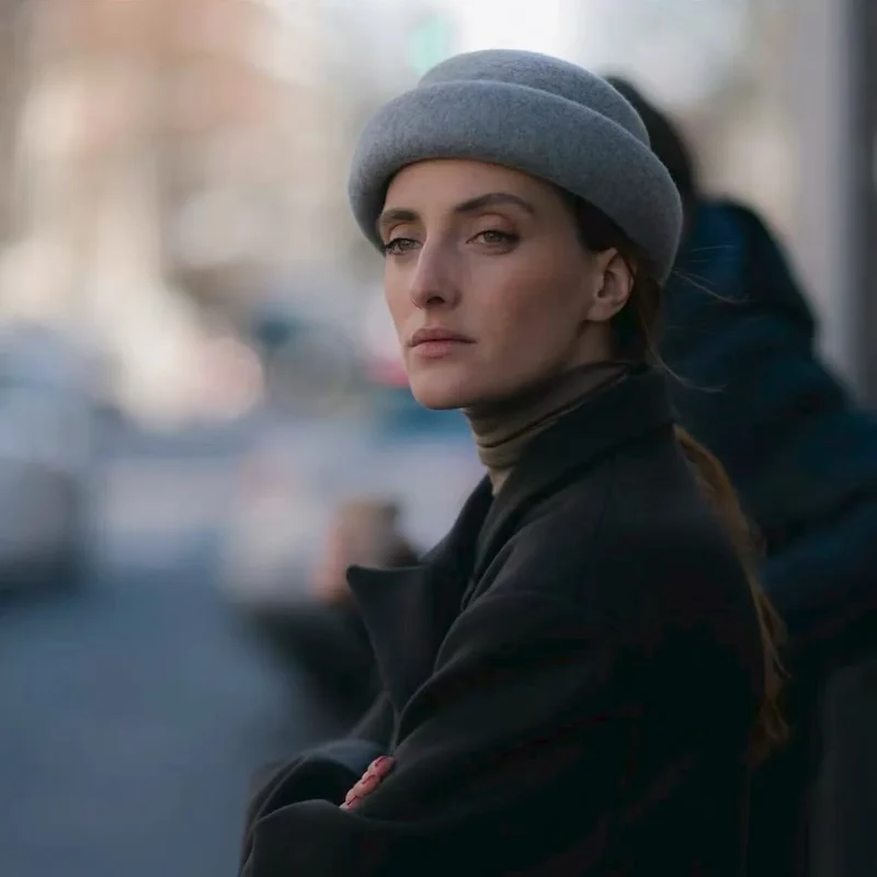 Retro Barett aus Wolle für Frauen | La Parisienne