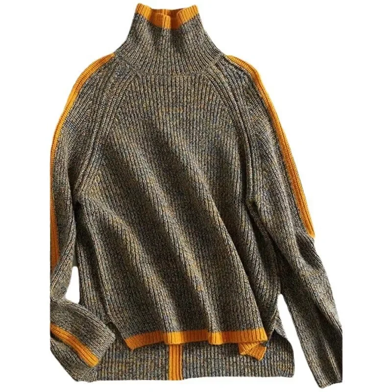 Pullover mit hohem Kragen, gestrickt, Damen | La Parisienne